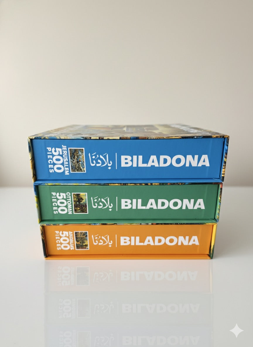 Biladona Cultural Art Puzzle Collection – Andalus • Jerusalem • Ottoman (3×500 Piece Set)