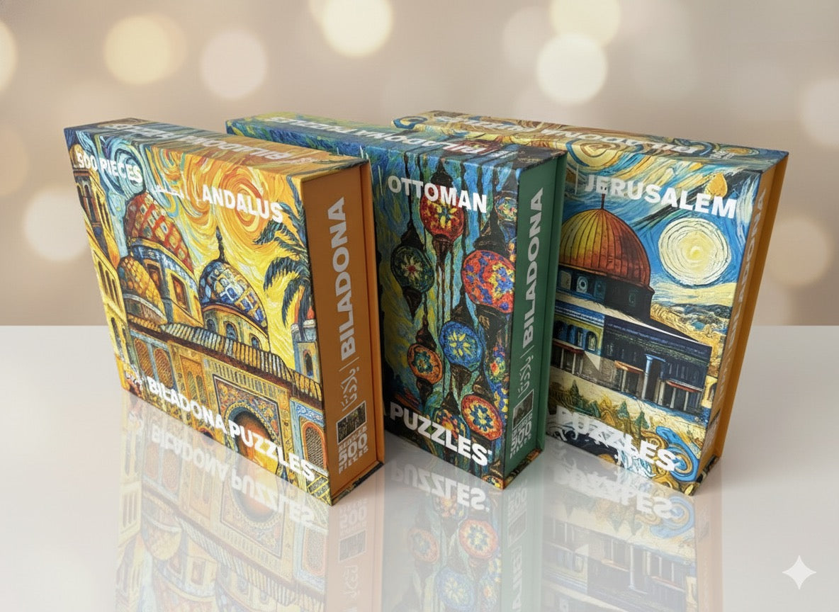 Biladona Cultural Art Puzzle Collection – Andalus • Jerusalem • Ottoman (3×500 Piece Set)